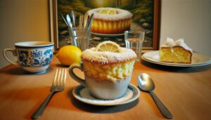 Receita de Bolo de Caneca no Micro-ondas com Limão e Coco